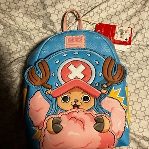 Loungefly Blue and Pink Kids Backpack